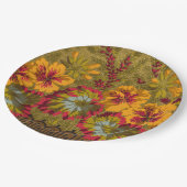 花カラフル咲きナスタウムズベリーズパートウェア ペーパープレート (アングル)
