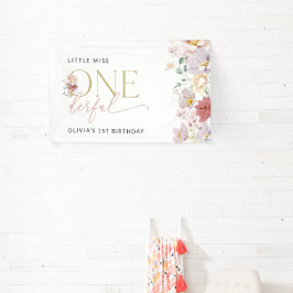 花カラフル咲きボホファースト誕生日へようこそ 横断幕