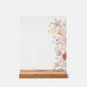 花カラフル咲き野花ぼほ表 アクリルサイン (正面)