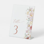 花カラフル咲き野花ぼほ表 台座サイン (正面)