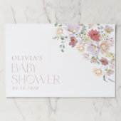 花カラフル咲き野花ボホ赤ちゃんシャワー ペーパーパッド (正面)