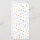 花カラフル咲き野花結婚のメニュー (裏面)