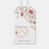 花カラフル咲き野花誕生日 ギフトタグ (正面)