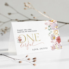 花カラフル咲き野花誕生日 サンキューカード