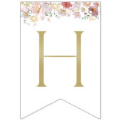 花カラフル咲き野花誕生日 バンティングフラッグ (第2の旗)