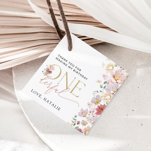 花カラフル咲き野花誕生日 フェイバータグ