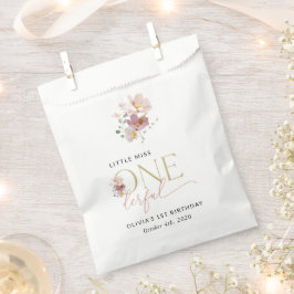 花カラフル咲き野花誕生日 フェイバーバッグ