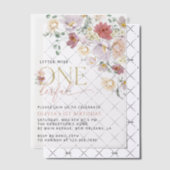 花カラフル咲き野花誕生日 ベラム紙招待状 (オフセット (招待状))