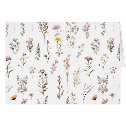 花カラフル咲き野草と庭園花 (正面横)