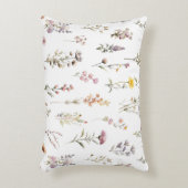 花カラフル咲き野草と庭園花 アクセントクッション (正面(垂直))
