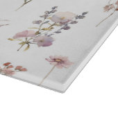 花カラフル咲き野草と庭園花 カッティングボード (角)