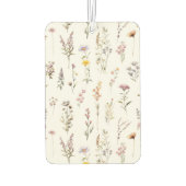 花カラフル咲き野草と庭園花 カーエアーフレッシュナー (裏面)