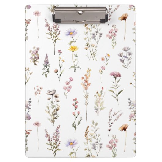 花カラフル咲き野草と庭園花 クリップボード (正面)