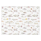 花カラフル咲き野草と庭園花 テーブルクロス (正面(横))