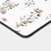 花カラフル咲き野草と庭園花 デスクマット (コーナー)