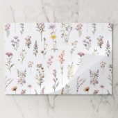 花カラフル咲き野草と庭園花 ペーパーパッド (折り畳み)