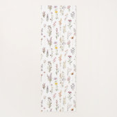 花カラフル咲き野草と庭園花 ヨガマット (裏面)