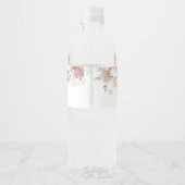 花カラフル咲き野草ボホ結婚う ペットボトルラベル (裏面)