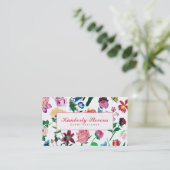 花カラフル品揃え白い背景3 名刺 (スタンド正面)