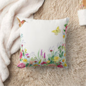 花カラフル園ハミングバードバタフライ クッション (ブランケット)