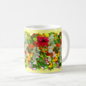 花カラフル園マグ コーヒーマグカップ (正面右)