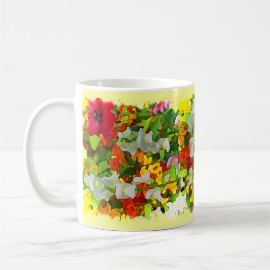 花カラフル園マグ コーヒーマグカップ (左)