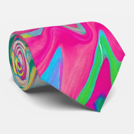 花カラフル園抽象芸術コラージュ ネクタイ
