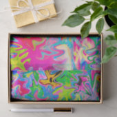 花カラフル園抽象芸術コラージュ 薄葉紙 (ギフト)