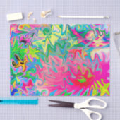 花カラフル園抽象芸術コラージュ 薄葉紙 (クラフト)