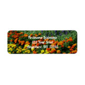 花カラフル園油写真のア絵画ドレス ラベル (正面)