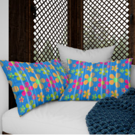 花カラフル型枕ケース 枕カバー