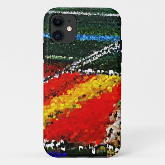 花カラフル場絵画のiPhoneケース Case-Mate iPhoneケース (裏面)