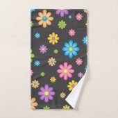 花カラフル女の子パワーヒッピー バスタオルセット (ハンドタオル)