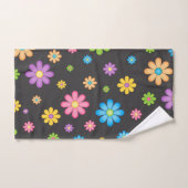 花カラフル女の子パワーヒッピー バスタオルセット (ハンドタオル)