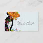 花カラフル女 名刺 (正面)