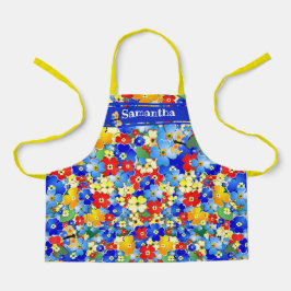 花カラフル子 エプロン