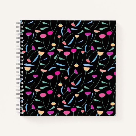 花カラフル帳 ノートブック (正面)