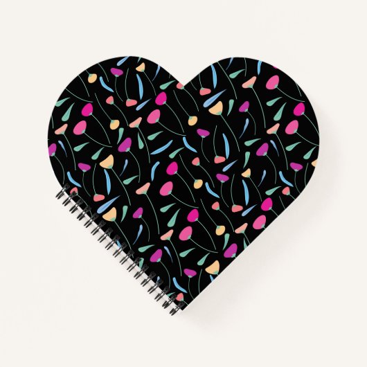 花カラフル帳 ノートブック (正面)