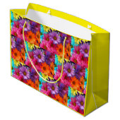花カラフル抱き枕 ラージペーパーバッグ (裏面アングル)