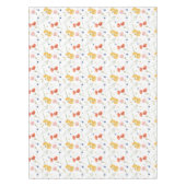 花カラフル春夏パターン テーブルクロス (正面)