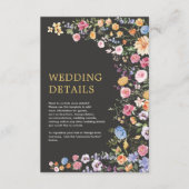 花カラフル春野結婚花詳細 エンクロージャーカード (正面)