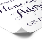 花カラフル書住所 ポスター (角)