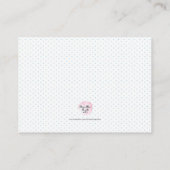 花カラフル本ベビー挿入カード エンクロージャーカード (裏面)