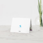 花カラフル束 サンキューカード (裏面)