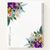花カラフル束 ノートブック (裏面)