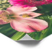 花カラフル束 ポスター (角)