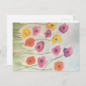 花カラフル束 ポストカード (正面/裏面)