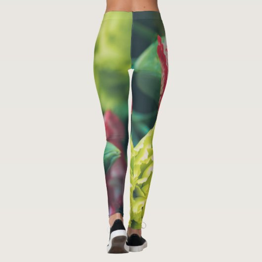 花カラフル束 レギンス (裏面)