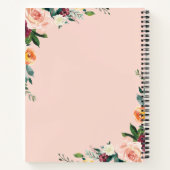 花カラフル枠 ノートブック (裏面)