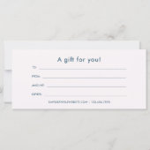 花カラフル柄ピンクブルーギフト券 (裏面)